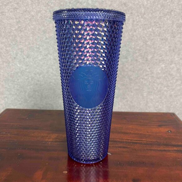 STARBUCKS DISNEY 50th Celebration Blue Iridescent 24oz Tumbler - Picture 4 of 7